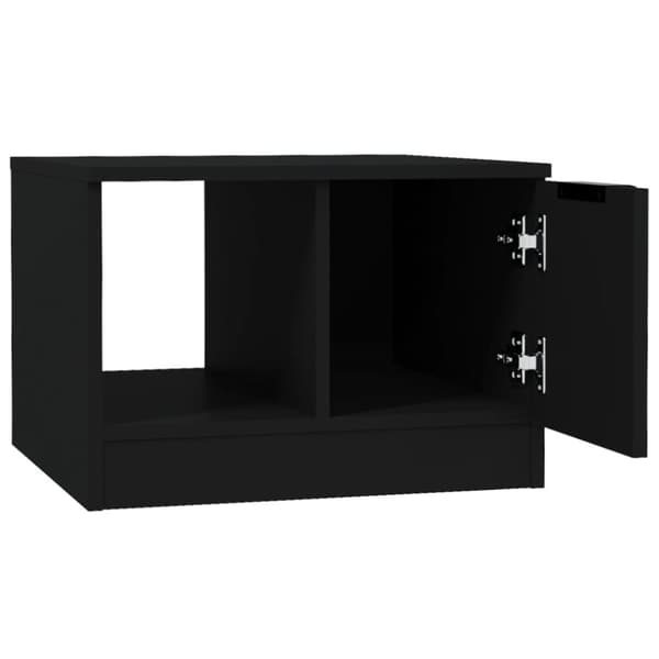 vidaXL Salongbord svart 50x50x36 cm konstruert tre