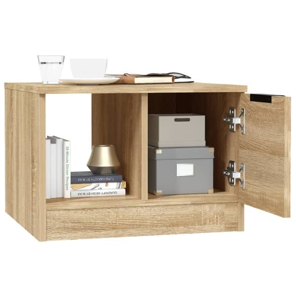 vidaXL Salongbord sonoma eik 50x50x36 cm konstruert tre
