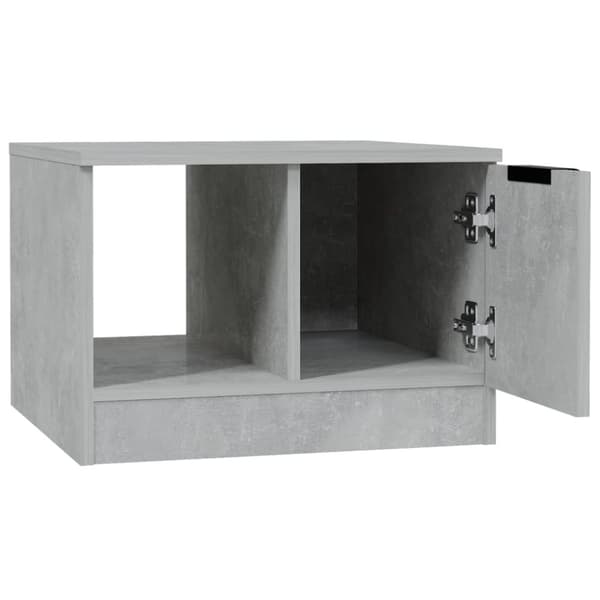 vidaXL Soffbord betonggrå 50x50x36 cm konstruerat trä
