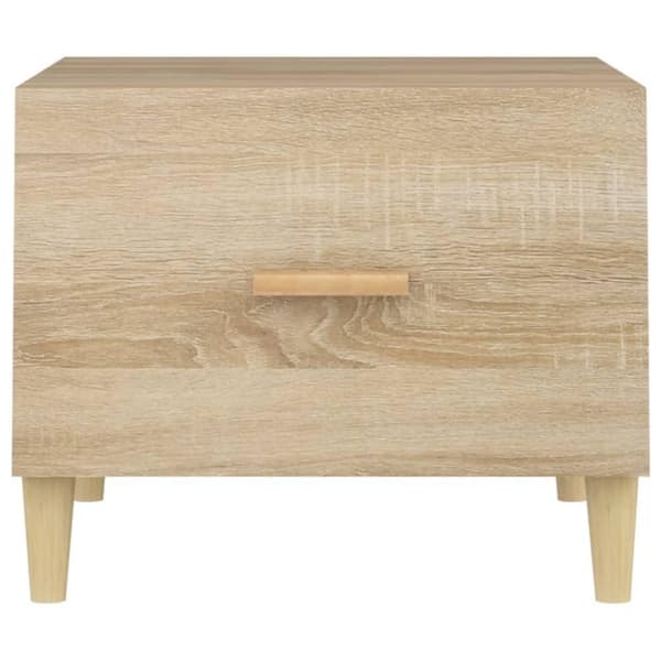 vidaXL Soffbord 2 st sonoma ek 50x50x40 cm konstruerat trä