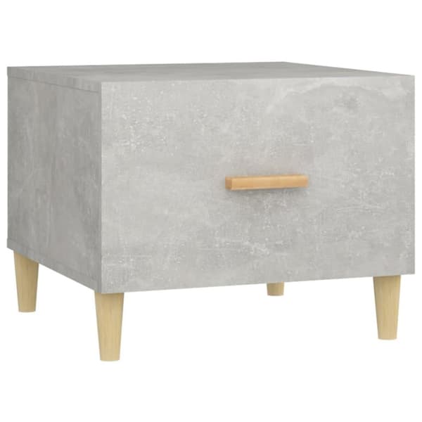vidaXL Salongbord 2 stk betonggrå 50x50x40 cm konstruert tre