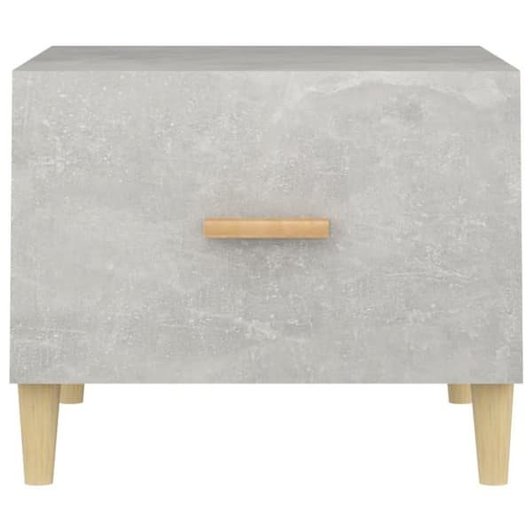vidaXL Salongbord 2 stk betonggrå 50x50x40 cm konstruert tre