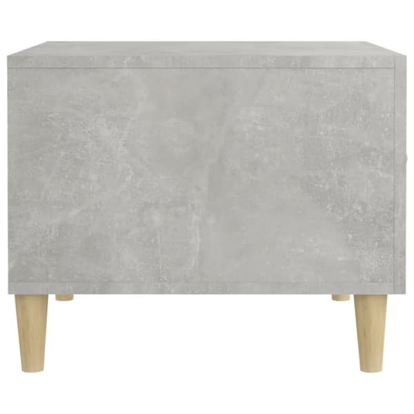 vidaXL Salongbord 2 stk betonggrå 50x50x40 cm konstruert tre
