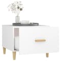 Miniatyrbilde 6 av 11: vidaXL Salongbord 2 stk hvit 50x50x40 cm konstruert tre