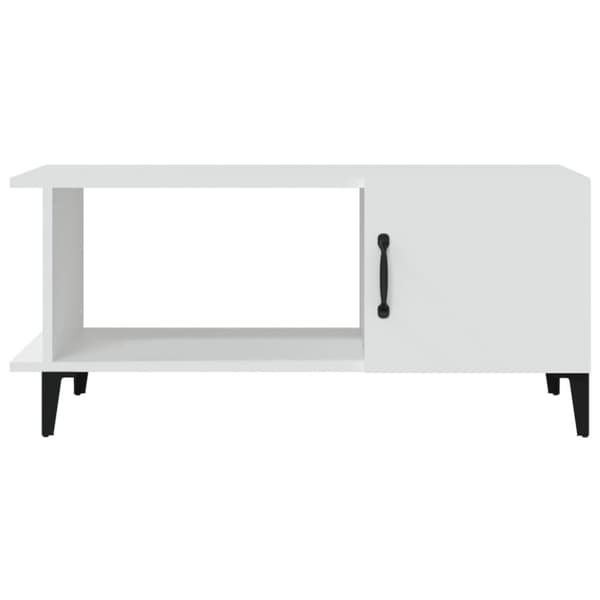 vidaXL Salongbord hvit 90x50x40 cm konstruert tre