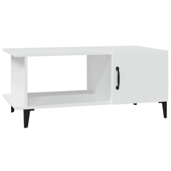 vidaXL Salongbord hvit 90x50x40 cm konstruert tre