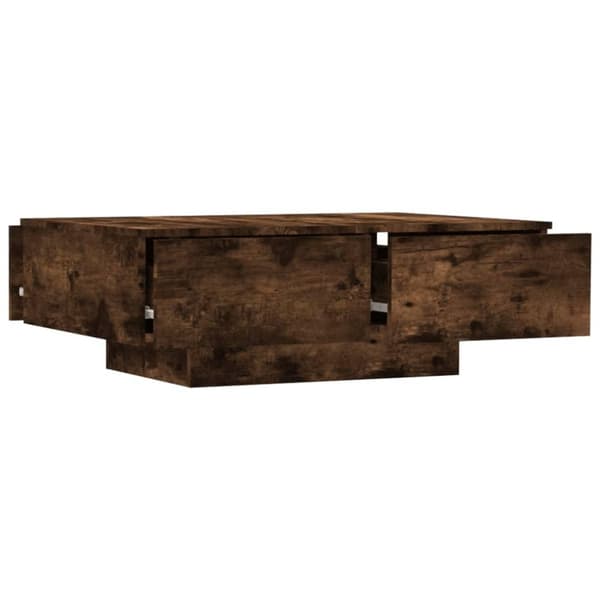 vidaXL Salongbord røkt eik 90x60x31 cm konstruert tre