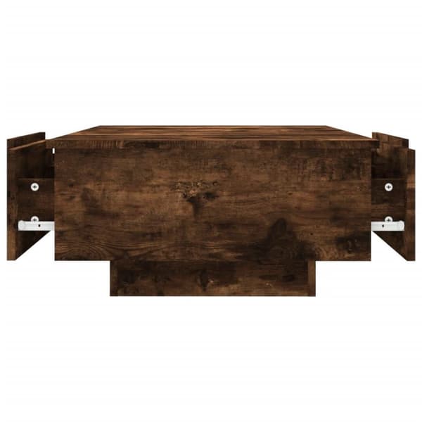 vidaXL Salongbord røkt eik 90x60x31 cm konstruert tre