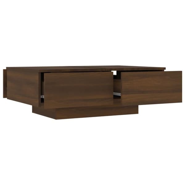 vidaXL Soffbord brunek 90x60x31 cm konstruerat trä