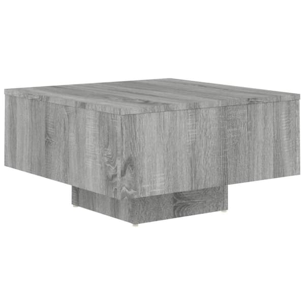 vidaXL Salongbord grå sonoma 60x60x31,5 cm konstruert tre