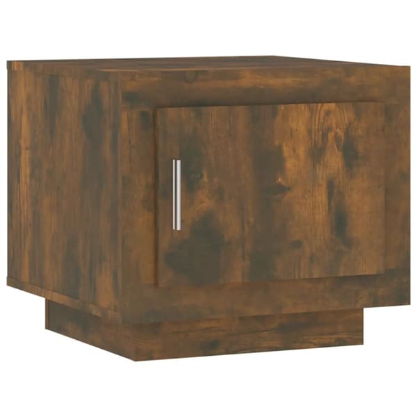 vidaXL Soffbord rökfärgad ek 51x50x45 cm konstruerat trä