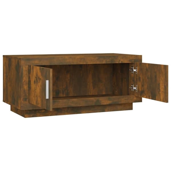 vidaXL Salongbord røkt eik 102x50x45 cm konstruert tre