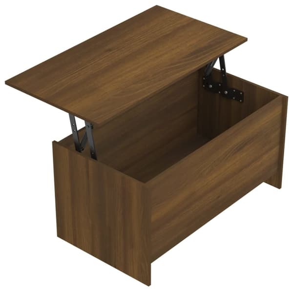 vidaXL Salongbord brun eik 102x55,5x52,5 cm konstruert tre