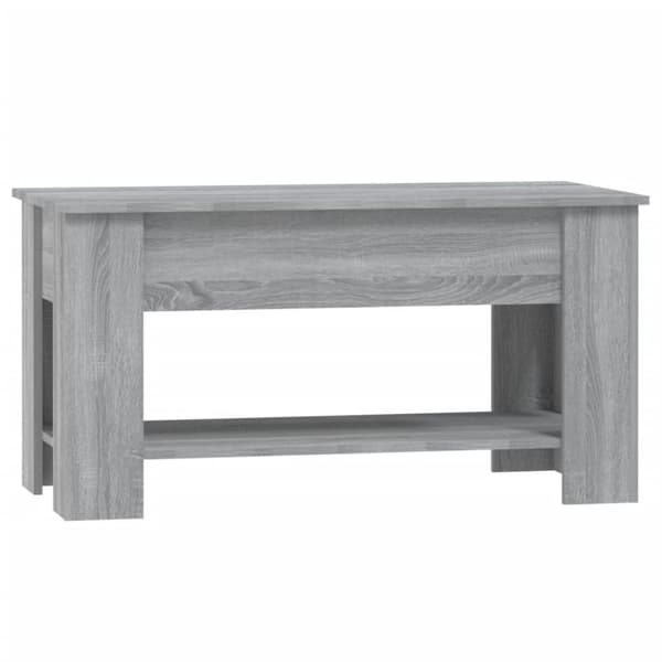 vidaXL Soffbord grå sonoma 101x49x52 cm konstruerat trä