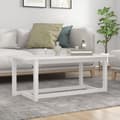 Miniatyrbild 9 av 9: vidaXL Soffbord vit 110x55x45 cm massiv furu