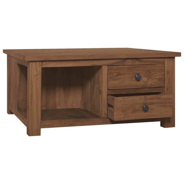 vidaXL Sohvapöytä 68x68x33 cm täysi tiikki