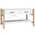 Miniatyrbilde 10 av 10: vidaXL Salongbord hvit 82x48x45 cm konstruert tre