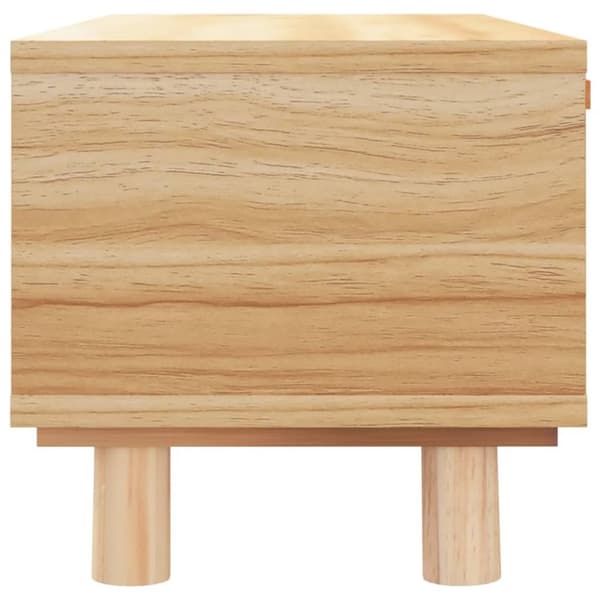vidaXL sofabord 80x40x30 cm konstrueret træ og massivt fyrretræ brun