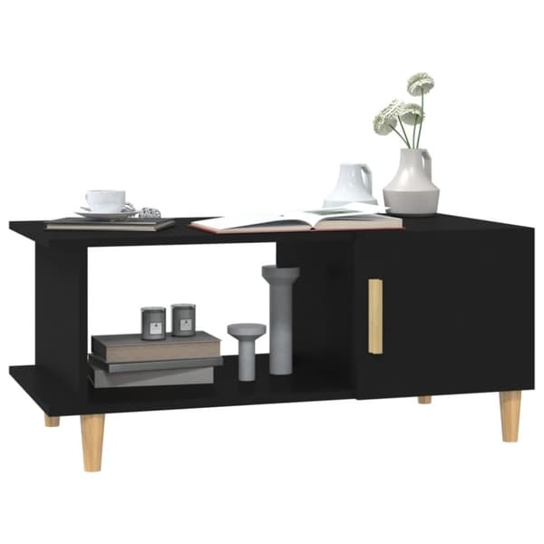 vidaXL sofabord 90x50x40 cm konstrueret træ sort