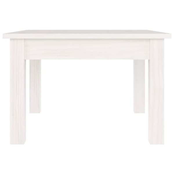 vidaXL sofabord 45x45x30 cm massivt fyrretræ hvid