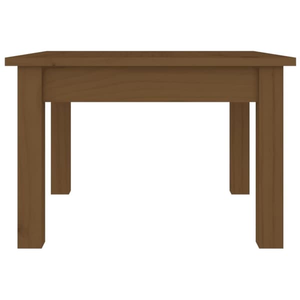 vidaXL Sohvapöytä hunajanruskea 45x45x30 cm täysi mänty
