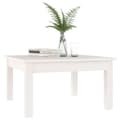 Miniatyrbillede 7 af 8: vidaXL sofabord 55x55x30 cm massivt fyrretræ hvid