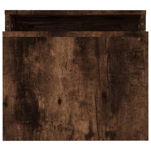 vidaXL sofaborde 3 dele 100x48x40 cm konstrueret træ røget egetræ