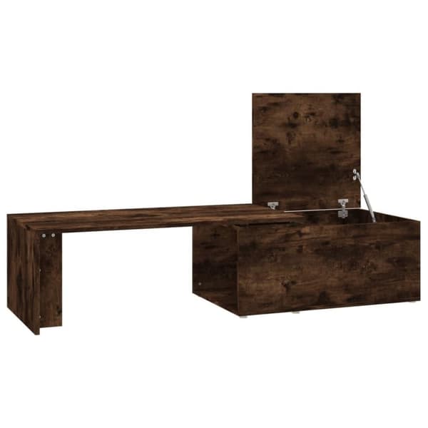 vidaXL sofabord 150x50x35 cm konstrueret træ røget egetræsfarve