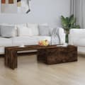 Miniatyrbillede 2 af 11: vidaXL sofabord 150x50x35 cm konstrueret træ røget egetræsfarve