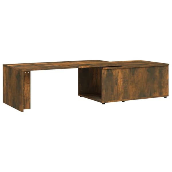 vidaXL sofabord 150x50x35 cm konstrueret træ røget egetræsfarve