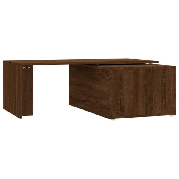 vidaXL sofabord 150x50x35 cm konstrueret træ brun egetræsfarve
