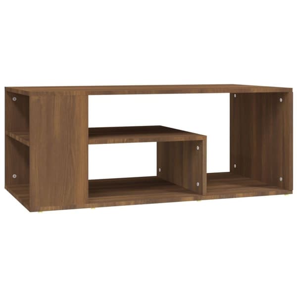 vidaXL sofabord 100x50x40 cm konstrueret træ brun egetræsfarve