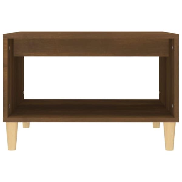 vidaXL Sohvapöytä ruskea tammi 60x50x40 cm tekninen puu