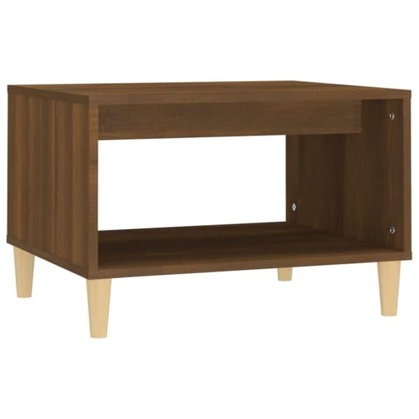 vidaXL Sohvapöytä ruskea tammi 60x50x40 cm tekninen puu