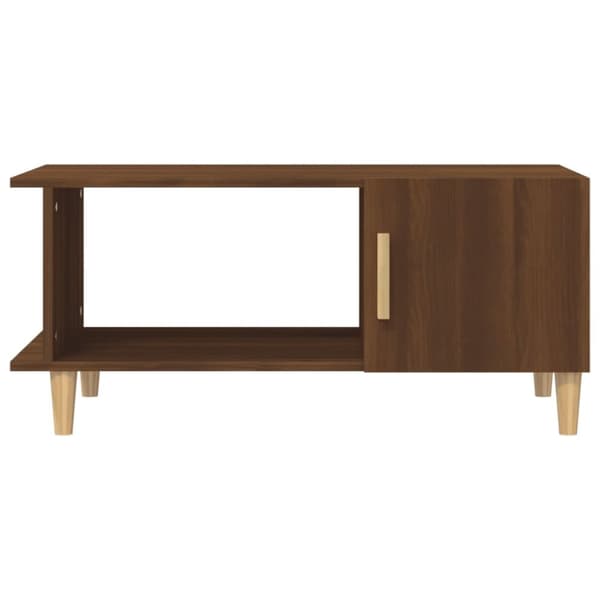 vidaXL Sohvapöytä ruskea tammi 90x50x40 cm tekninen puu