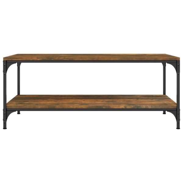 vidaXL Soffbord rökfärgad ek 100x50x40 cm konstruerat trä