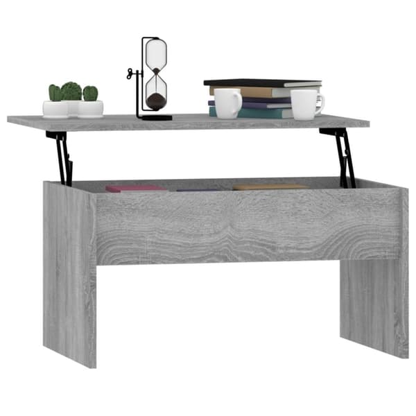 vidaXL sofabord 80x50,5x41,5 cm konstrueret træ grå sonoma-eg