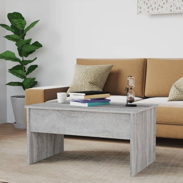vidaXL sofabord 80x50,5x41,5 cm konstrueret træ grå sonoma-eg
