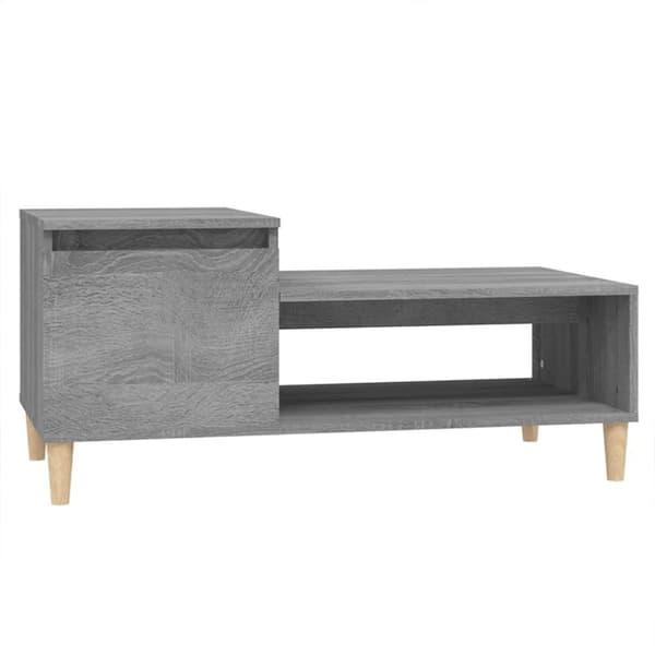 vidaXL Salongbord grå sonoma 100x50x45 cm konstruert tre