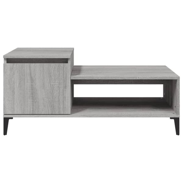 vidaXL Salongbord grå sonoma 100x50x45 cm konstruert tre