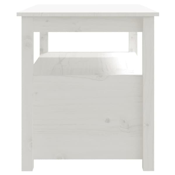 vidaXL sofabord 71x49x55 cm massivt fyrretræ hvid