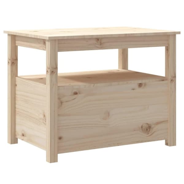 vidaXL sofabord 71x49x55 cm massivt fyrretræ