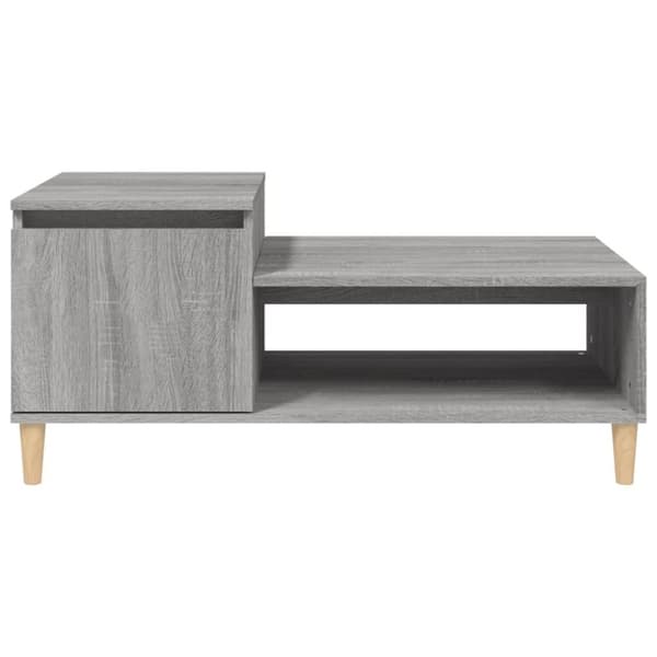 vidaXL Sohvapöytä harmaa Sonoma 100x50x45 cm tekninen puu