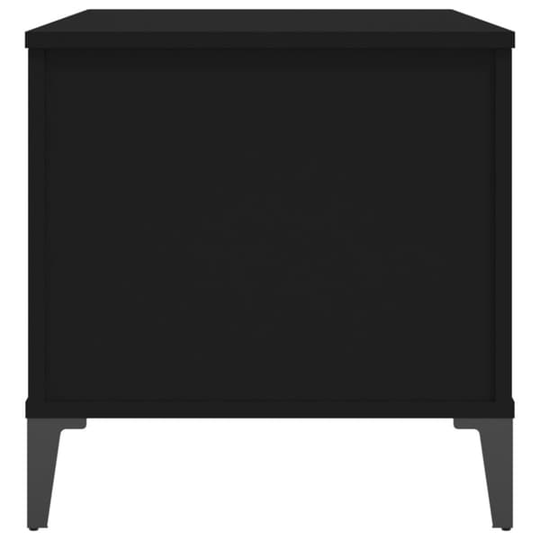 vidaXL Soffbord svart 90x44,5x45 cm konstruerat trä