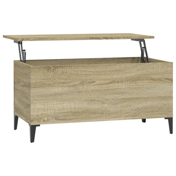 vidaXL Salongbord sonoma eik 90x44,5x45 cm konstruert tre
