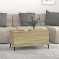 Miniatyrbilde 4 av 11: vidaXL Salongbord sonoma eik 90x44,5x45 cm konstruert tre