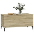 Miniatyrbilde 5 av 11: vidaXL Salongbord sonoma eik 90x44,5x45 cm konstruert tre