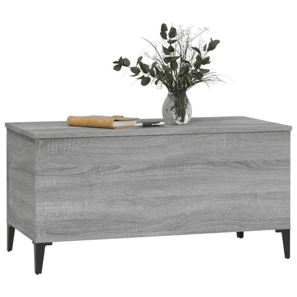 vidaXL sofabord 90x44,5x45 cm konstrueret træ sonoma-eg grå