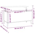 Miniatyrbillede 9 af 10: vidaXL sofabord 90x44,5x45 cm konstrueret træ sonoma-eg grå