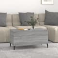 Miniatyrbillede 2 af 10: vidaXL sofabord 90x44,5x45 cm konstrueret træ sonoma-eg grå